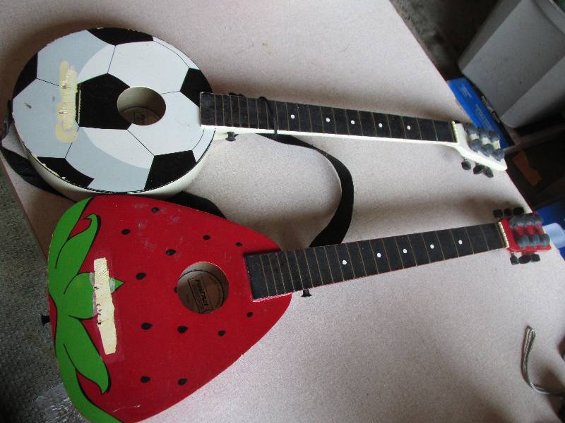 lot 163 image: Vintage First Act guitars, bottom s...