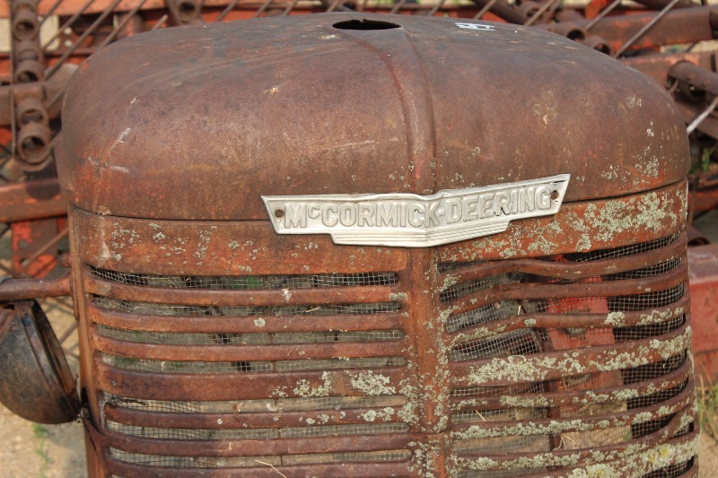 lot 14 image: McCormick Deering Tractor Hood  Radiator Shroud