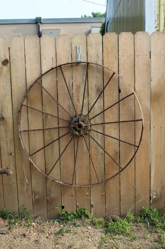 lot 22 image: Large Steel Wheel