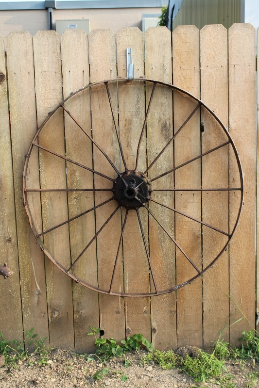 lot 23 image: Large Steel Wheel