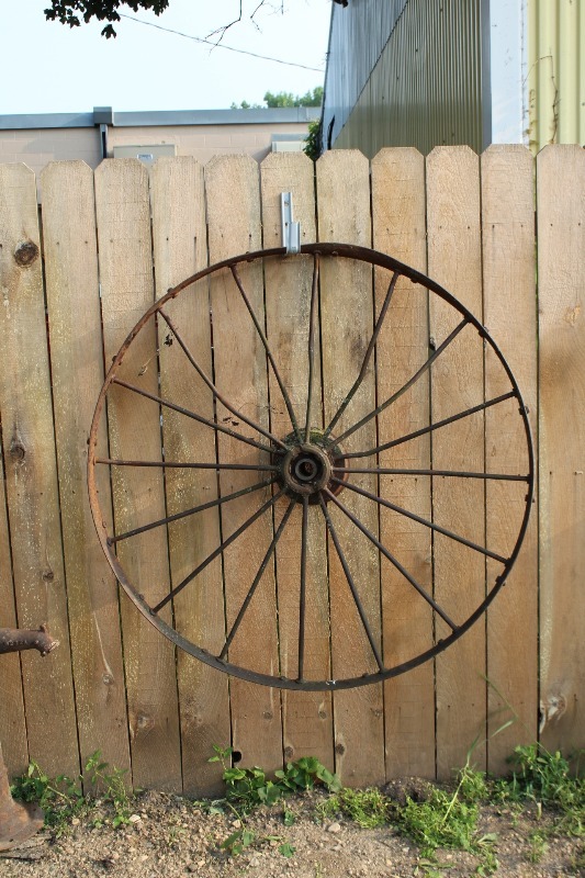 lot 24 image: Large Steel Wheel
