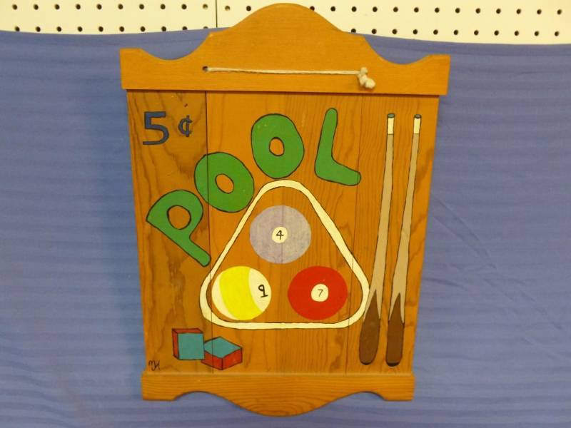 lot 11 image: Wooden Wall Sign