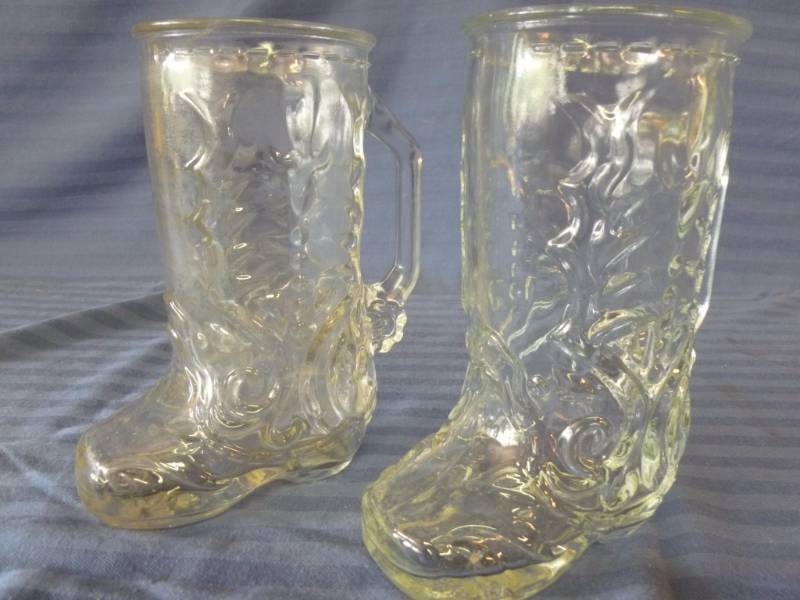 lot 116 image: Cowboy Boot Beer Mugs