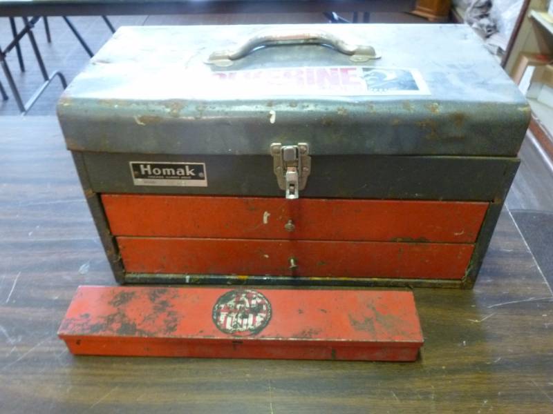 lot 129 image: Steel Tool Box