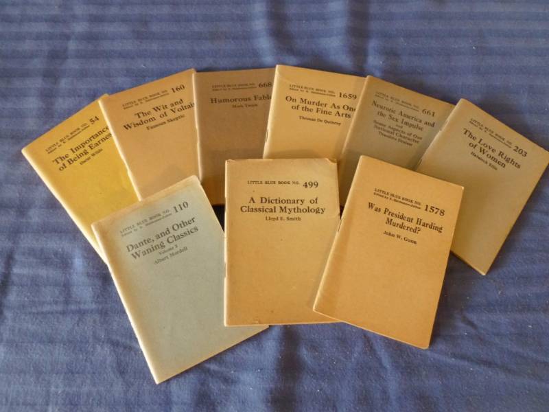 lot 142 image: Antique Little Blue Books