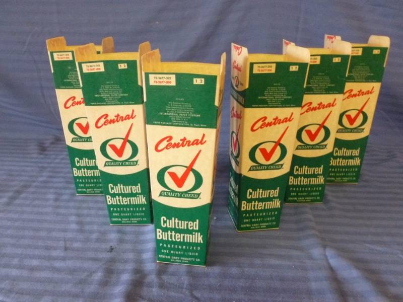 lot 143 image: Vintage Dairy Cartons