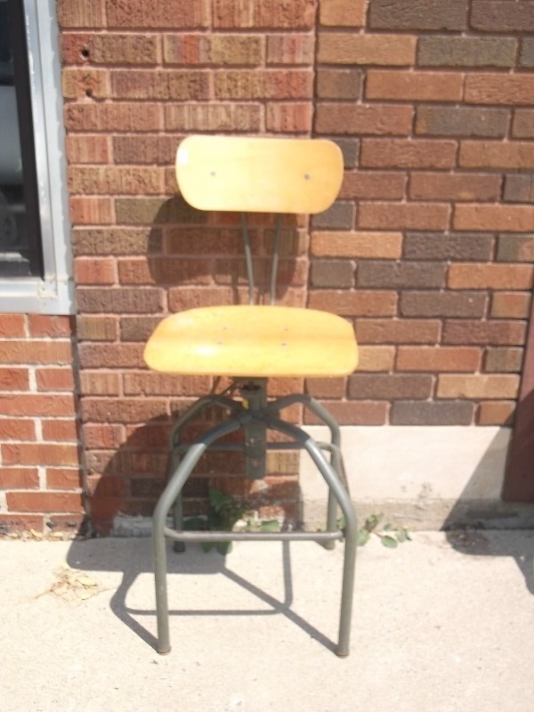 Mid Century Drafting Stool  Bar Stool