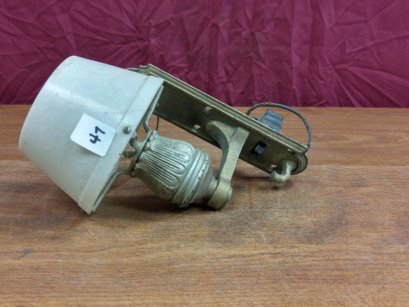 Vintage Brass Light Fixture  Sconce