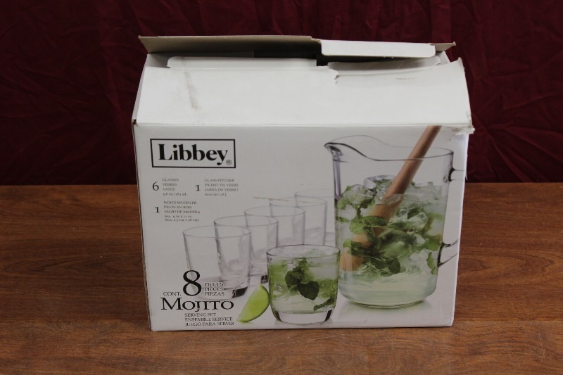 NEW in Box Libby Mojito Pitche and Glass Set