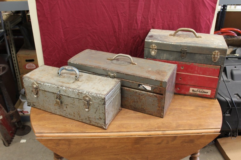 3 Toolboxes With Contents