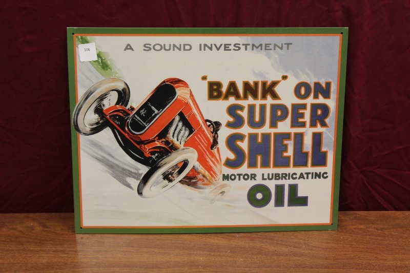 Super Shell Tin Sign
