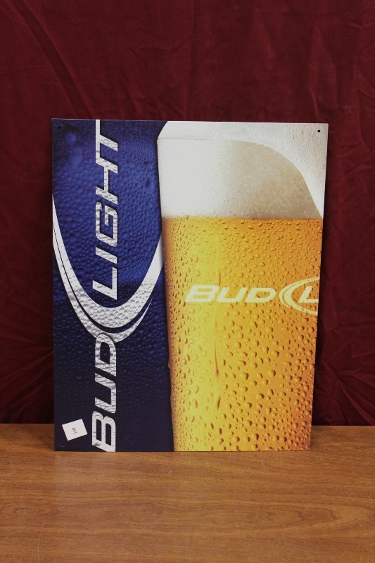Bud Light Tin Sign