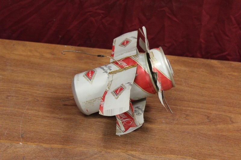 Vintage Grain Belt Can Airplane