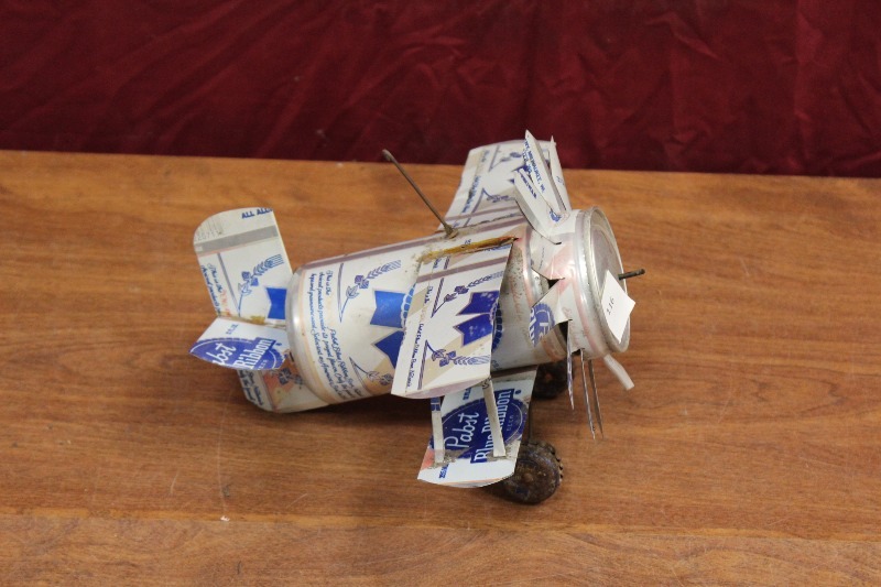 Vintage PBR Can Airplane