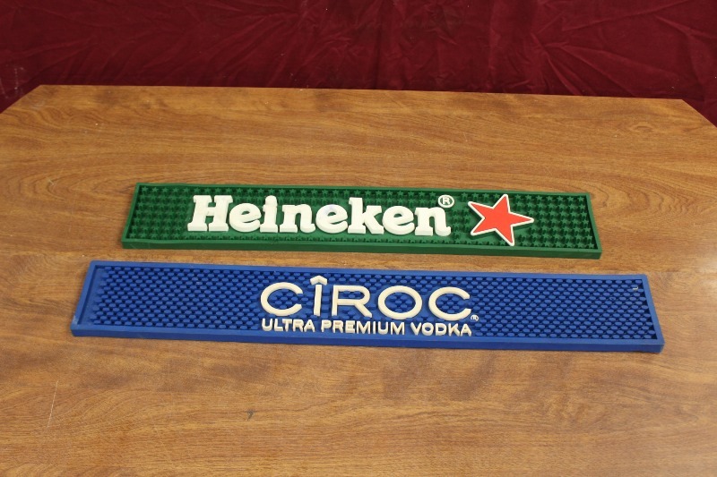 Heineken and Ciroc Bar Mats