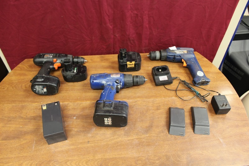 Large lot of Cordless Drills