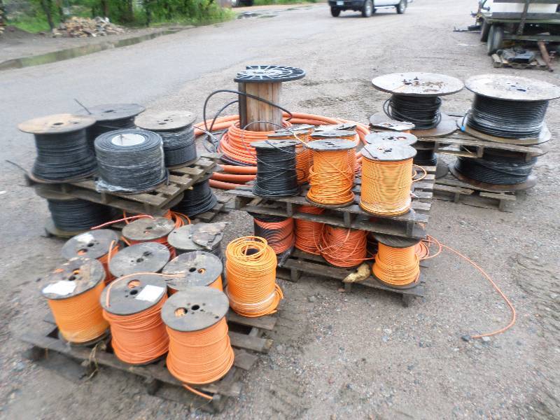 (8) Pallets Of Service Cable Spools...