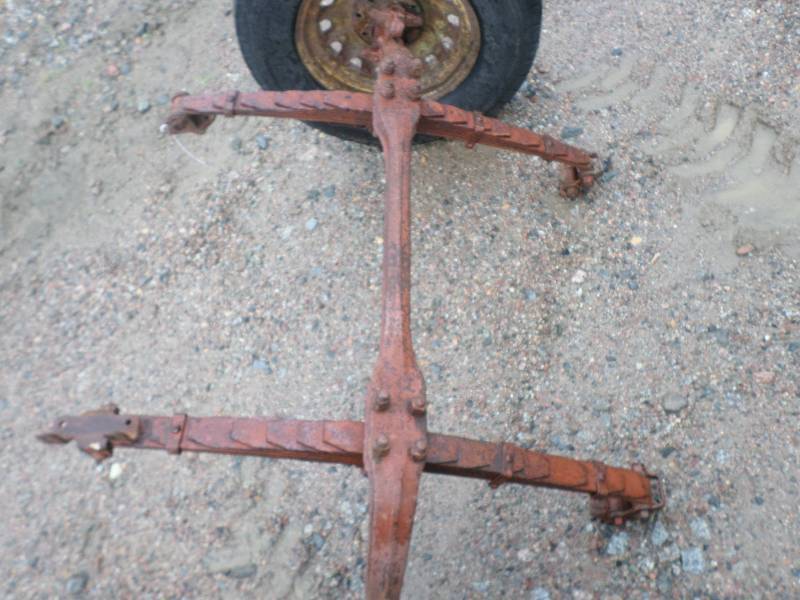 Vintage Axle & Wheel With Spring Se...