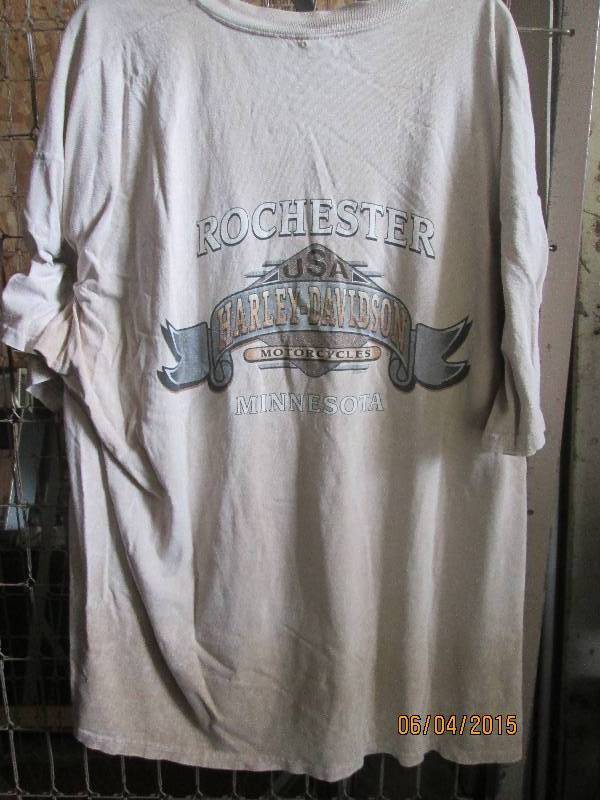 Tan Rochester Harley Davidson t-shi...