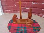Very nice hand made wooden nativity...