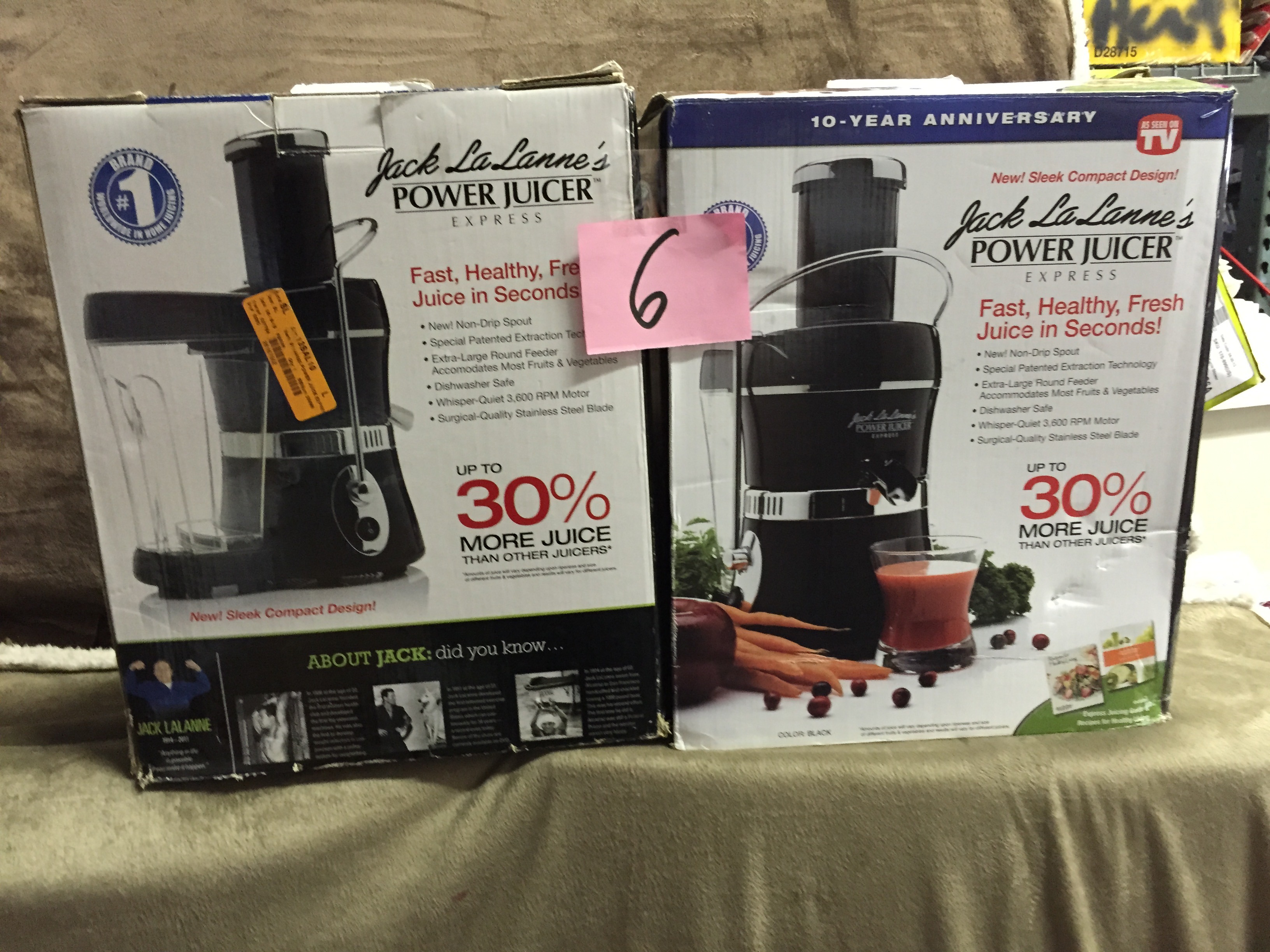Lot of 2 jack La Lannes power juicer Express