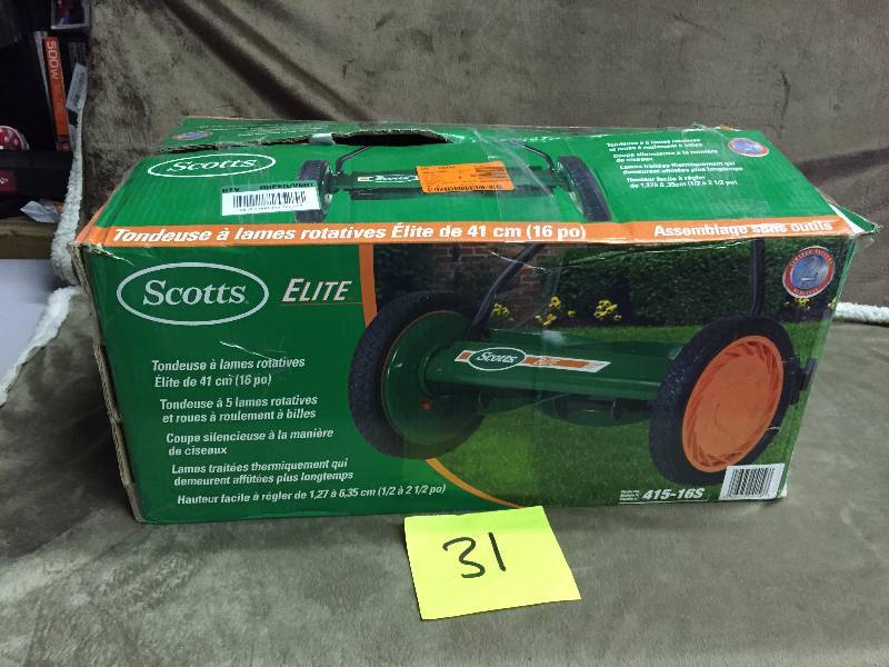 Scotts Lawn Mowers Scotts  16 walk Behind Push Reel Lawn Mower