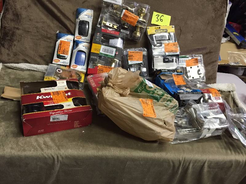 Lot of Door handles and Universal Garage openers