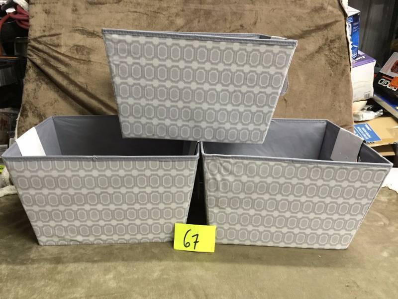 Lot of 3 Sedafrance Storage bins