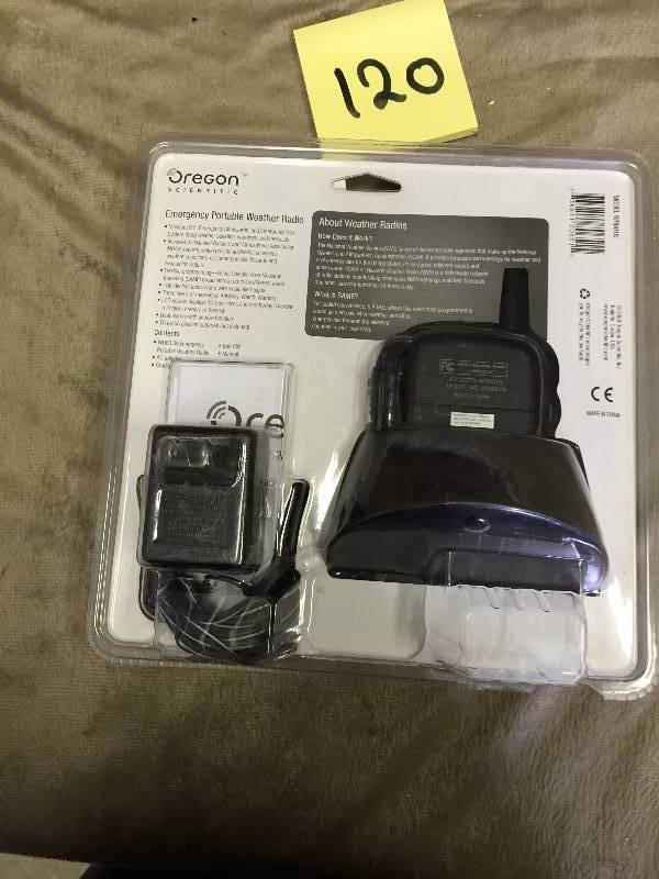 Emergency portable weather radio