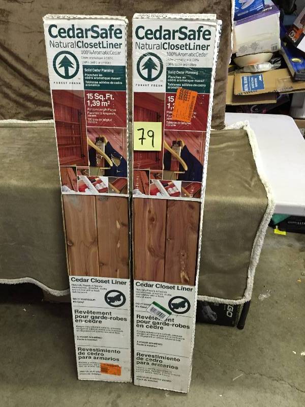 Lot of 2 Cedar Safe Closet Liner
