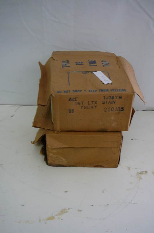 Latex wood stain 210-105 Ebony Ace 8 qts 2 cases