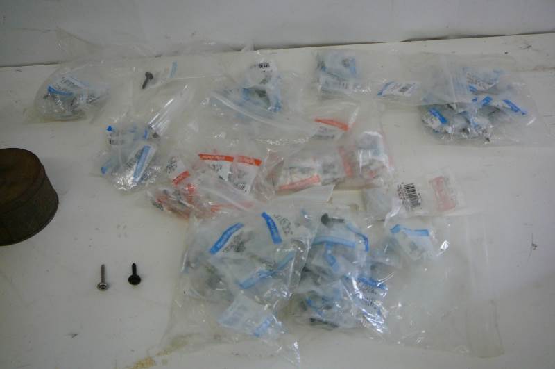 Trim Screws and Yellow Basket, 10x1 #6 Head, 10 x 1 14 #6Head, 8 x 34 # 6 Head, Screen Clips, 8 X 1 12 Trim Screws #6, 8 x 58 Trim Screws #6 Head, 10 x 1 Trim Screws #6, 10 x 1 14 Trim Screws #6 Head, Roll Pins