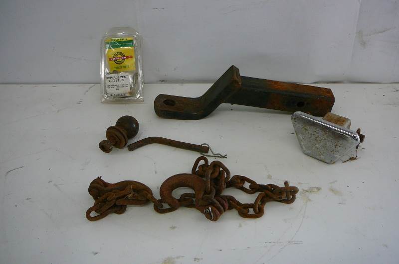 Receiver Hitch -Ball, Receiver Plug - Short Chain, Trailer Replacement Lug Studs