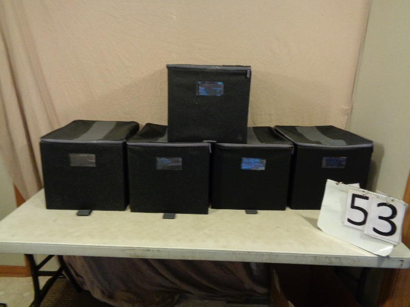 5 Zippered Storage  File Cubes