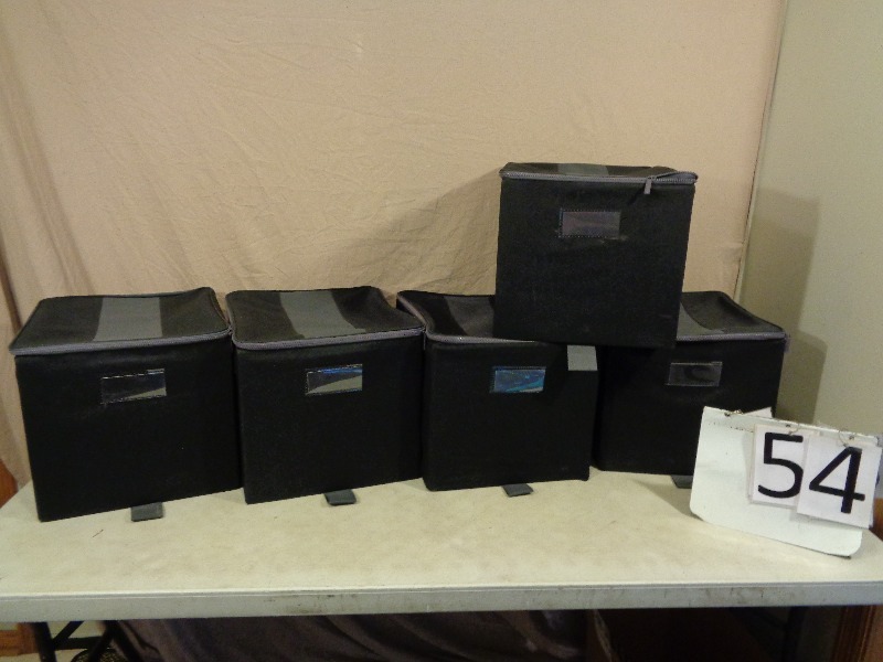 5 Zippered Storage  File Cubes