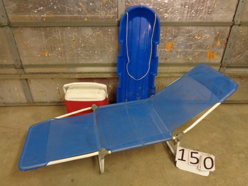 Lawn Chair and Cooler