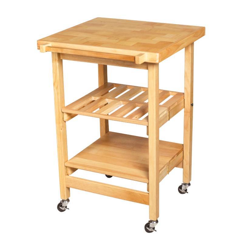 Butcher Block Entertainer - Easy Folding For Storage
