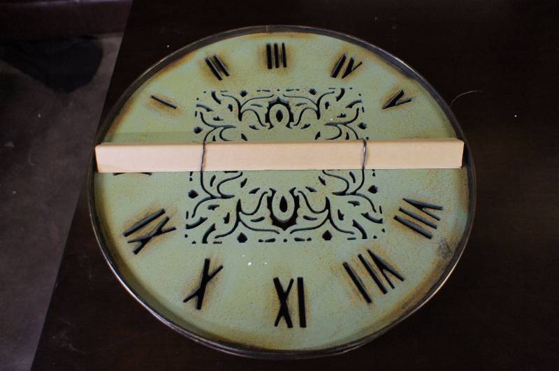 Pierced Iron Wall Clock