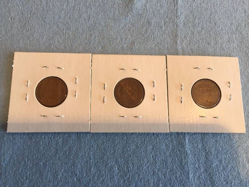 1920 P,D,S WHEAT CENTS