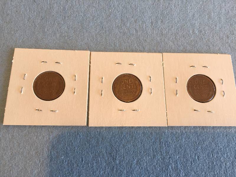 1925 P,D,S WHEAT CENTS