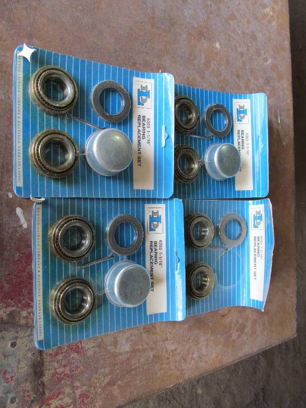 (4) Trailer Bearing Sets