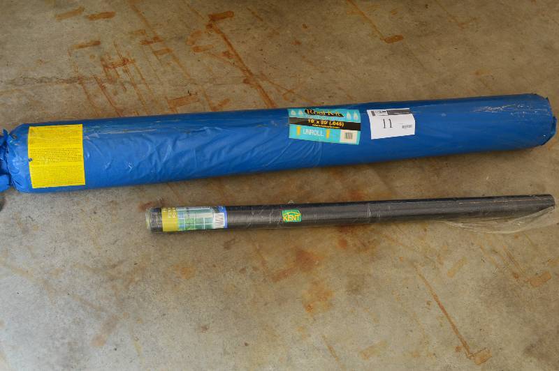 lot 11 image: Lot of (2) Including Roll Roof Kit Rubber Roofing Product, Rubber Roofing Membrane, Unopened, 10 x 20, Fiberglass, Black, Unopened, 48 x 25.