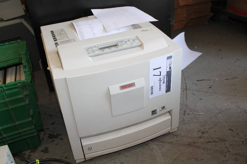 lot 17 image: Ricoh Aficio SP 3500N Workgroup Printer - Laser - Monochrome Tested & Operational.