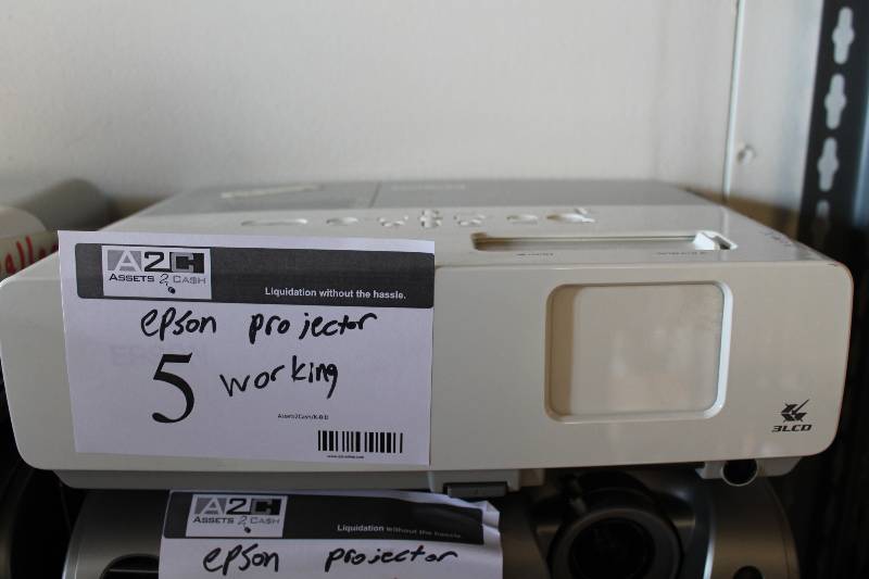 lot 5 image: Epson Powerlite EMP-83 LCD Projector Tested & Operational.