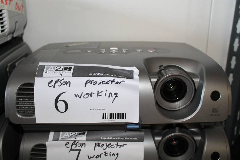 lot 6 image: Epson Powerlite 82c Multimedia LCD Projector Tested & Operational.