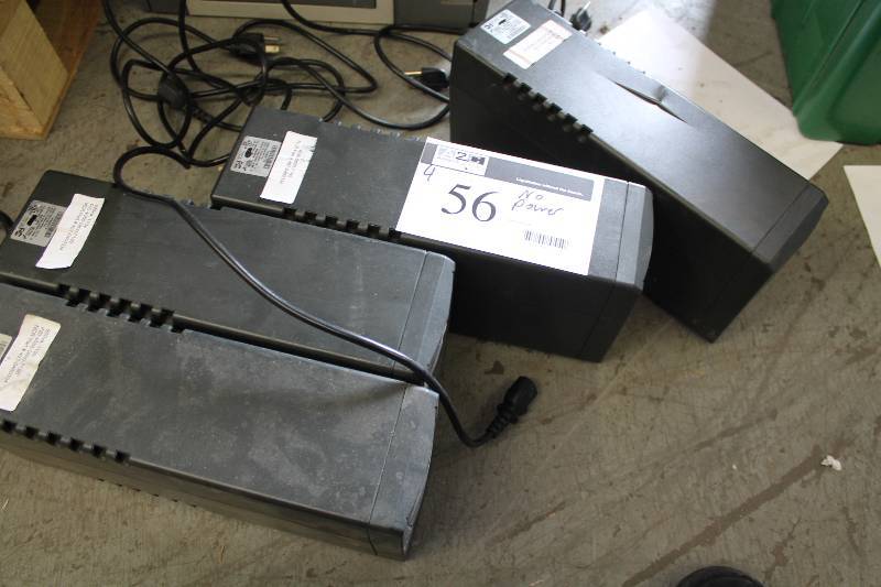 lot 56 image: Lot of (4) Numeric Digital 800 Plus UPS System No Power.