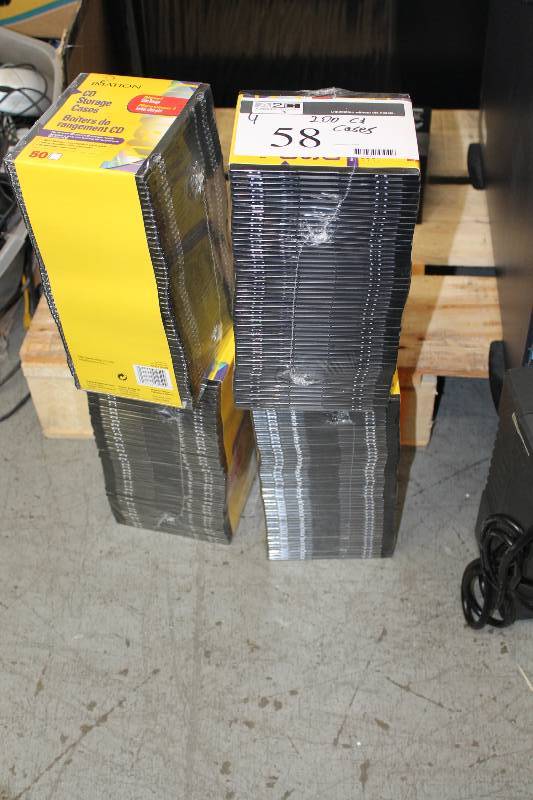 lot 58 image: Lot of (4) Imation CD Storage Cases 50perPack.
