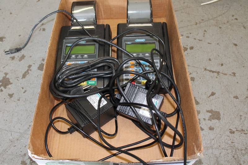 lot 31 image: Lot of (2) Hypercom Model T7Plus Credit Card Terminals.