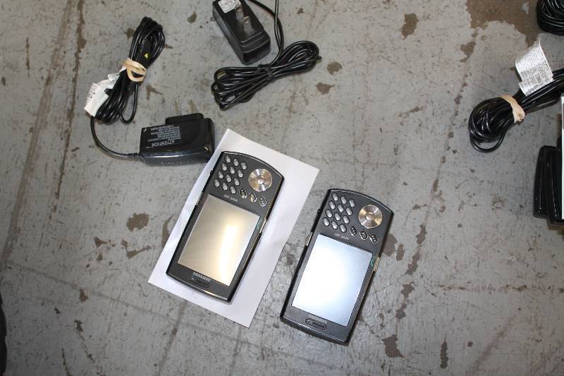 lot 73 image: Lot of(2) Samsung i760 Slider Phones wScreen & Keypard, Verizon Service wCords Tested & Operational.