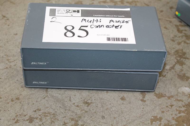 lot 85 image: Lot of (2) Altinex Multi-Monitor Connectors DA1506RT.